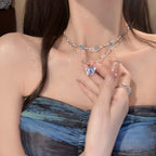 Minimal Crystal Necklace – Elegant Everyday Jewelry