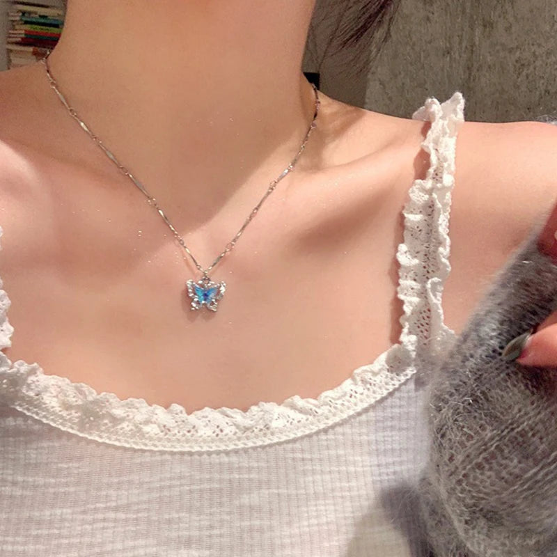 Minimal Crystal Necklace – Elegant Everyday Jewelry