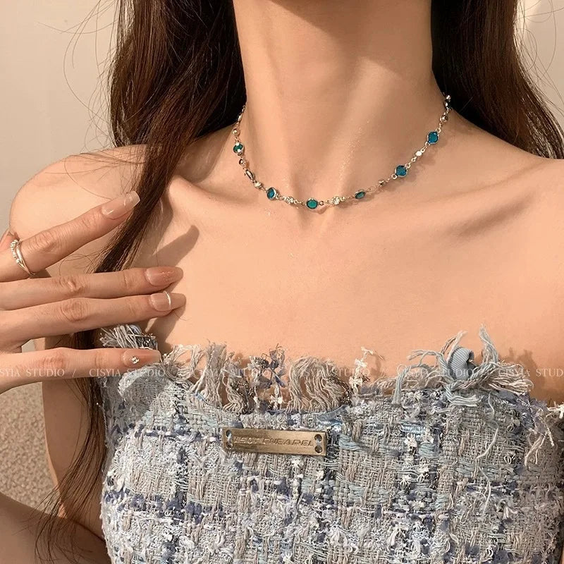 Minimal Crystal Necklace – Elegant Everyday Jewelry