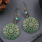 Traditional Boho Drop Earrings – Elegant Vintage Statement Piece